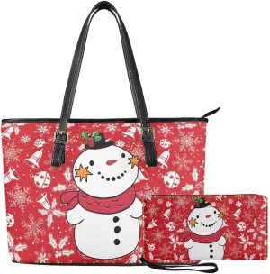 Coldinair Tote Handbags for Women Ladies,Large Top Handle Bags Matching Wallet Purse Set Leather Shoulder Bags Purse