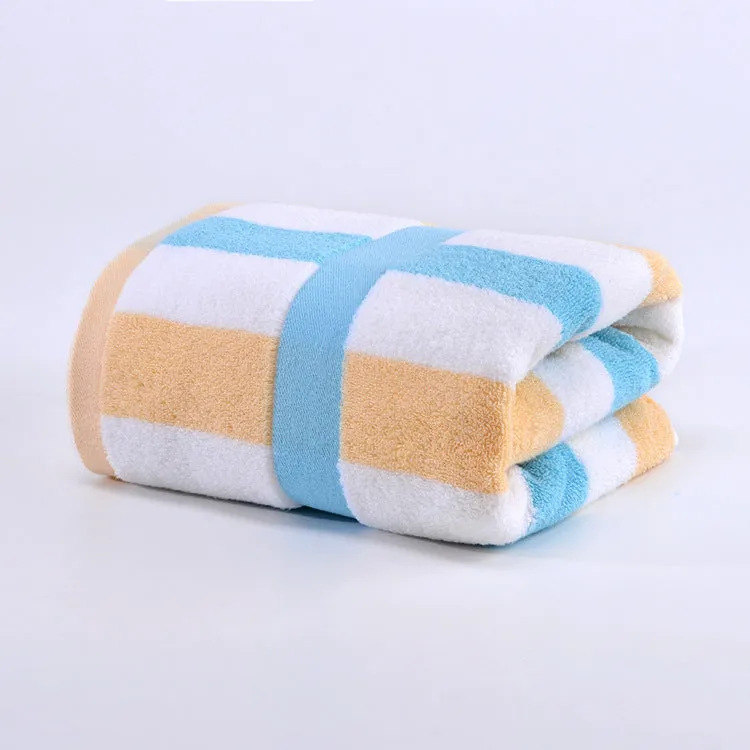 Colorful Striped Cotton Bath Towel, HG0059