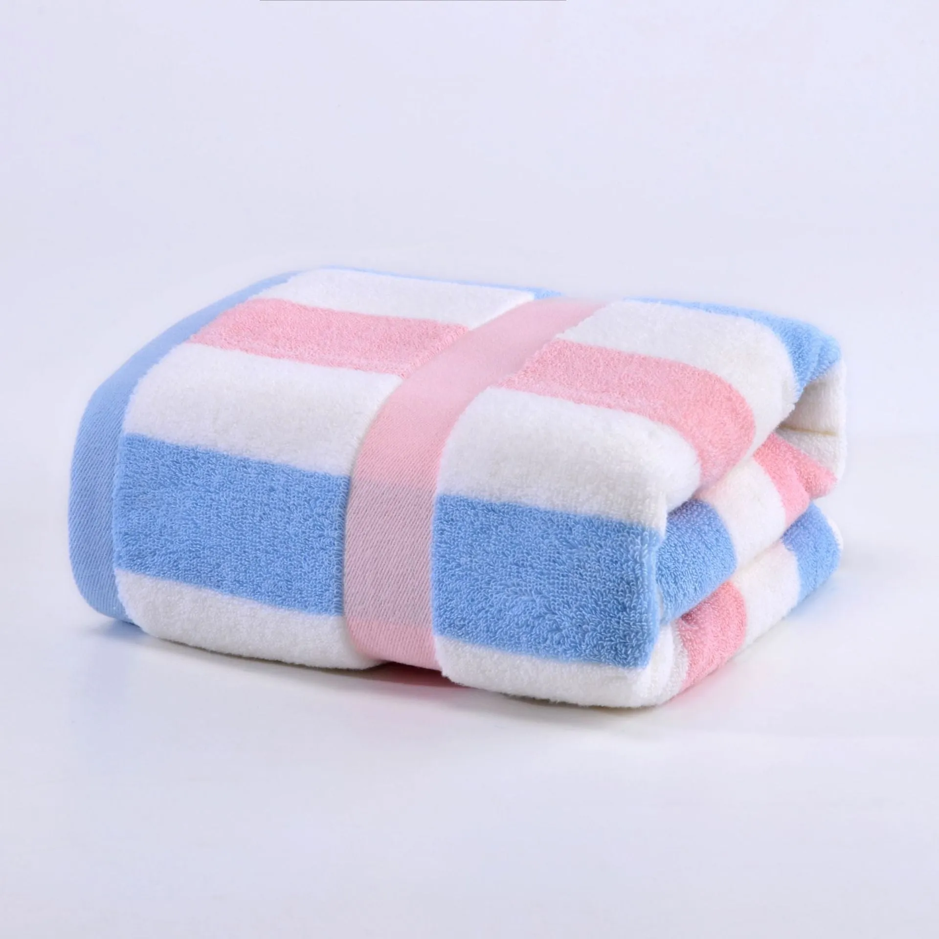Colorful Striped Cotton Bath Towel, HG0059