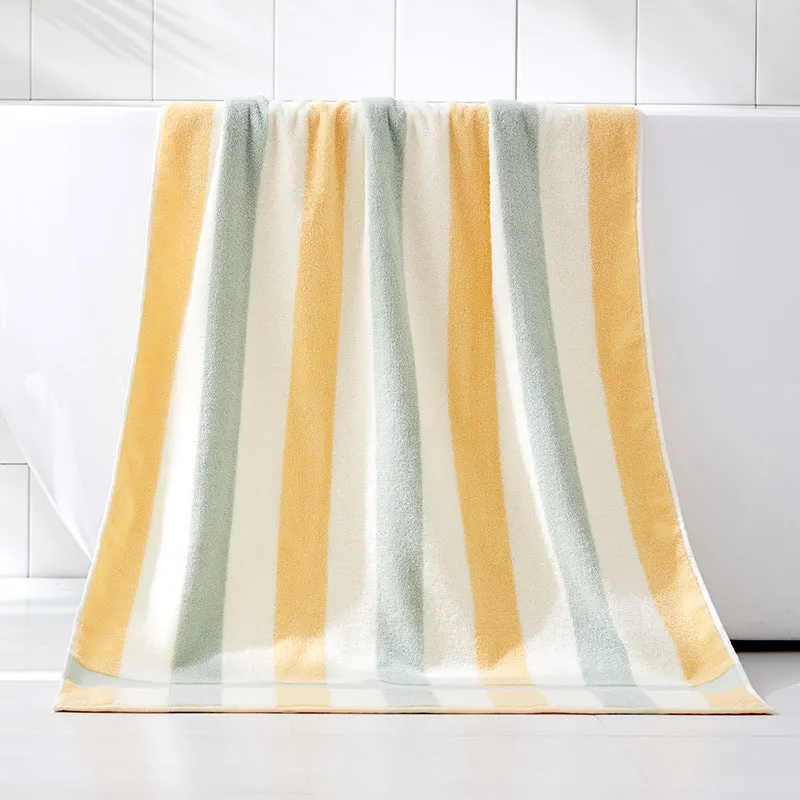 Colorful Striped Cotton Bath Towel, HG0059