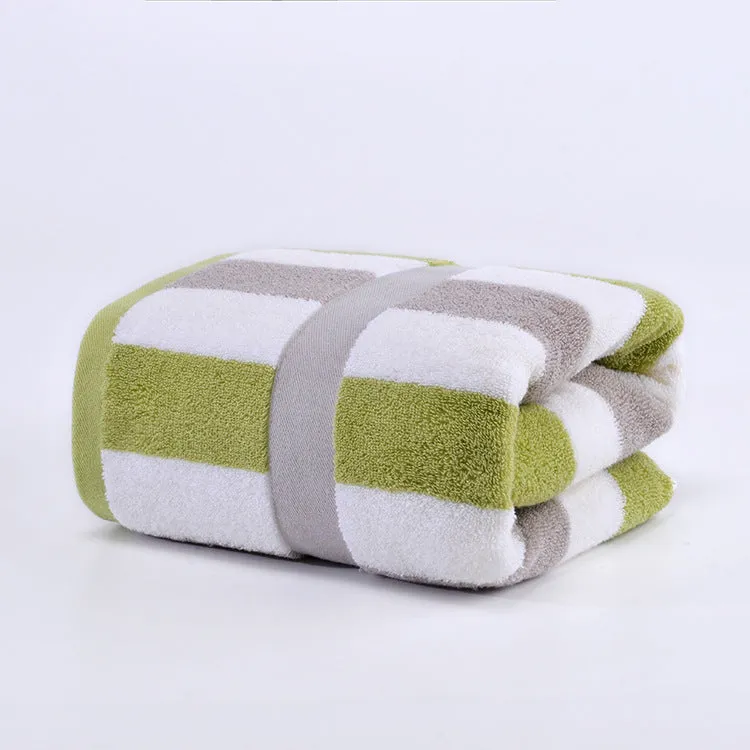 Colorful Striped Cotton Bath Towel, HG0059