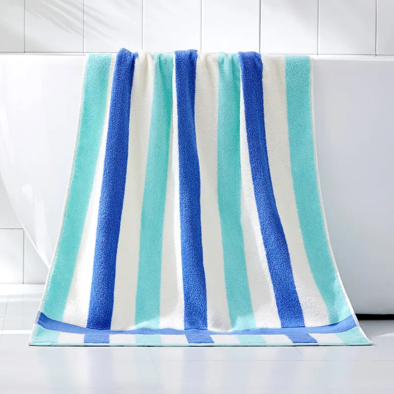 Colorful Striped Cotton Bath Towel, HG0059