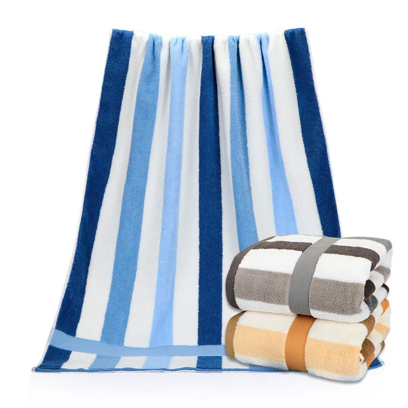 Colorful Striped Cotton Bath Towel, HG0059
