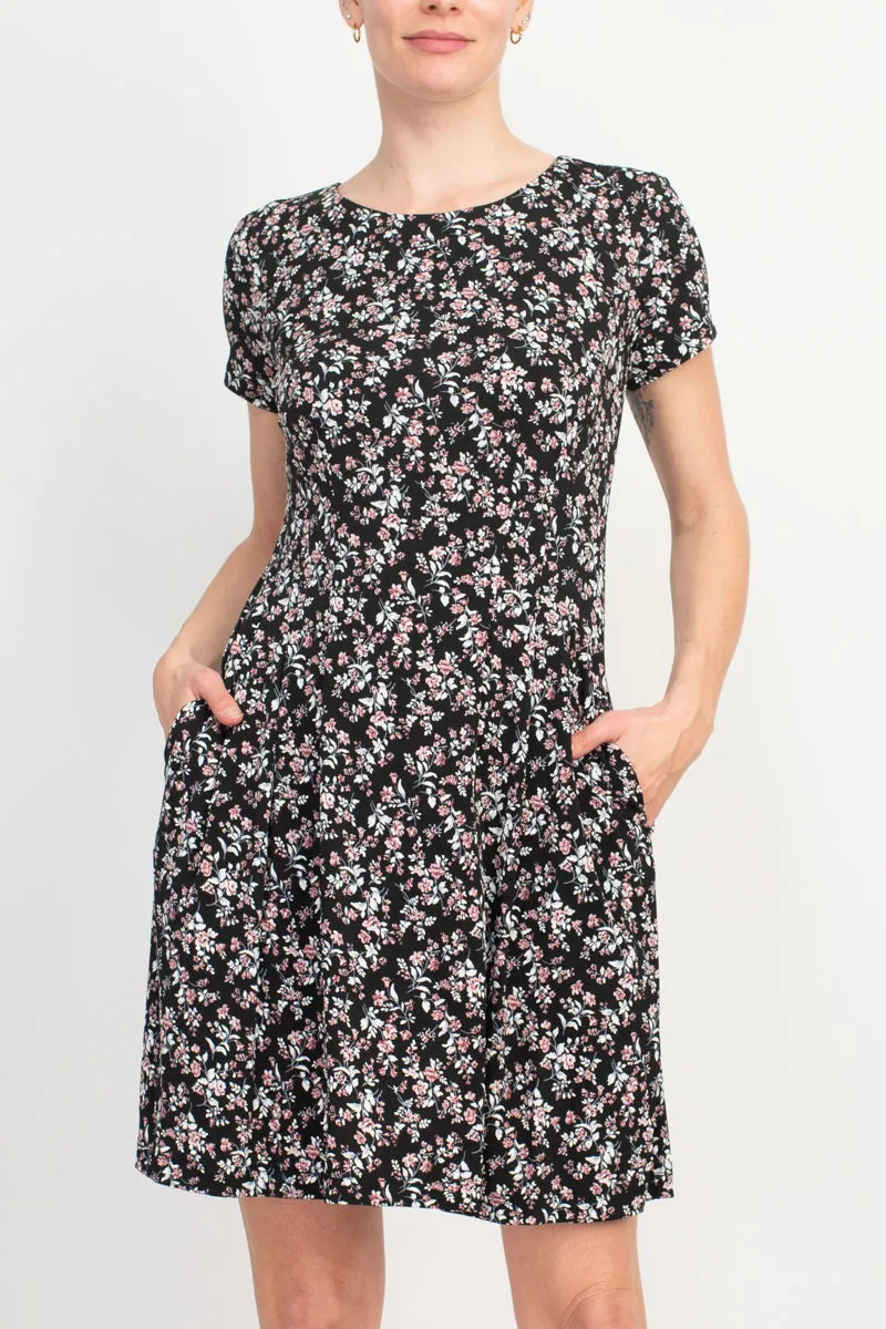 Connected Apparel Floral Soft Dress