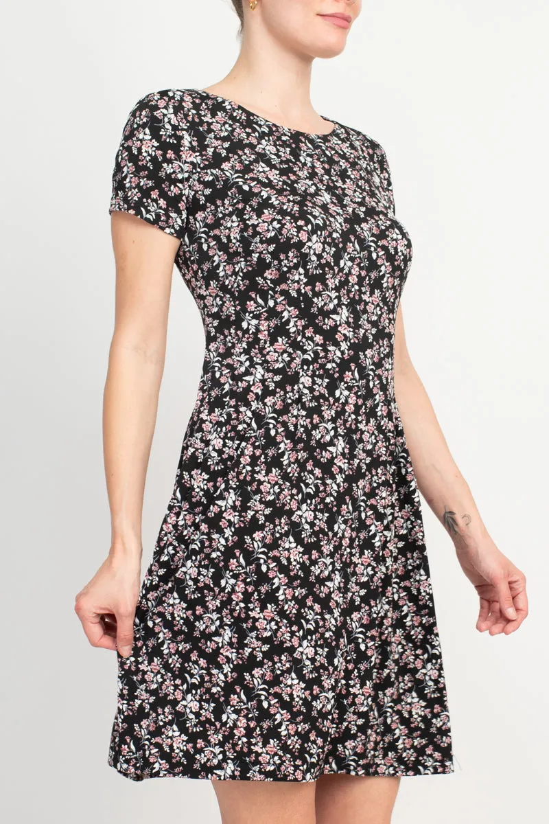 Connected Apparel Floral Soft Dress