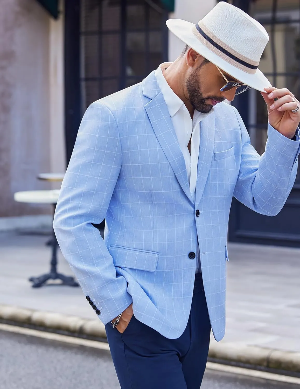 COOFANDY Men's Blazer Casual Sport Coats Two Buttons Lightweight Suit Jacket