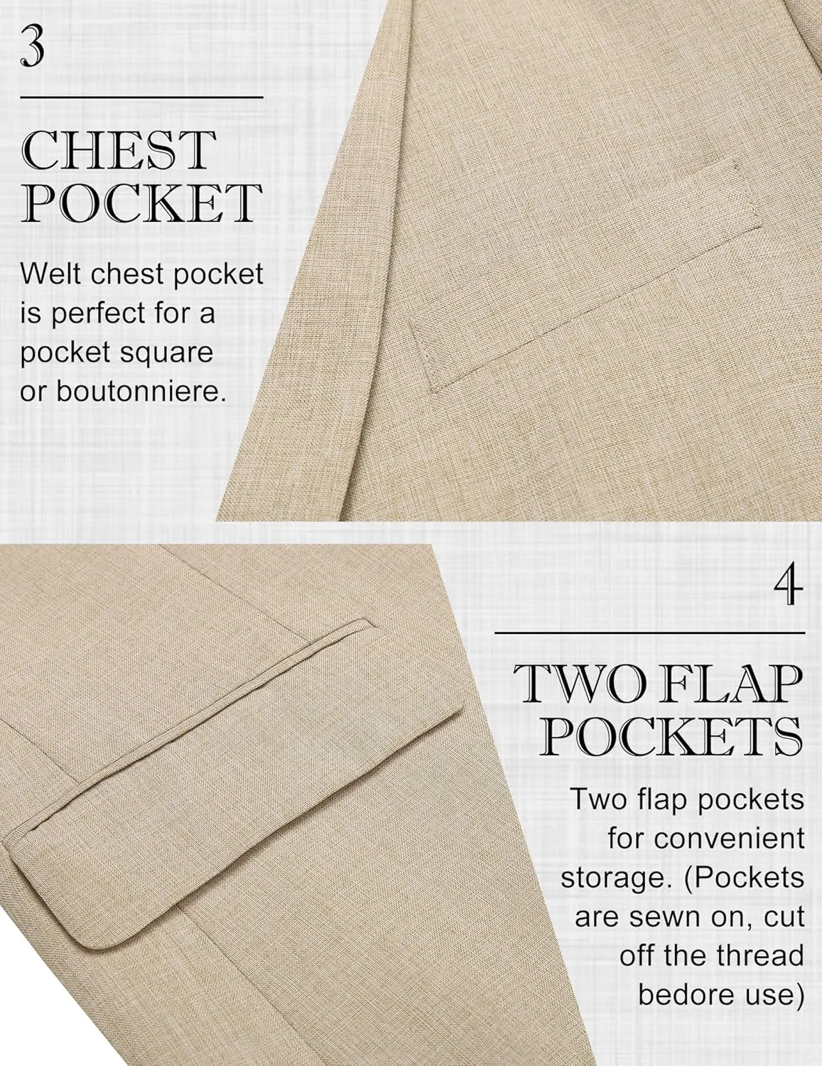 COOFANDY Men's Blazer Casual Sport Coats Two Buttons Lightweight Suit Jacket