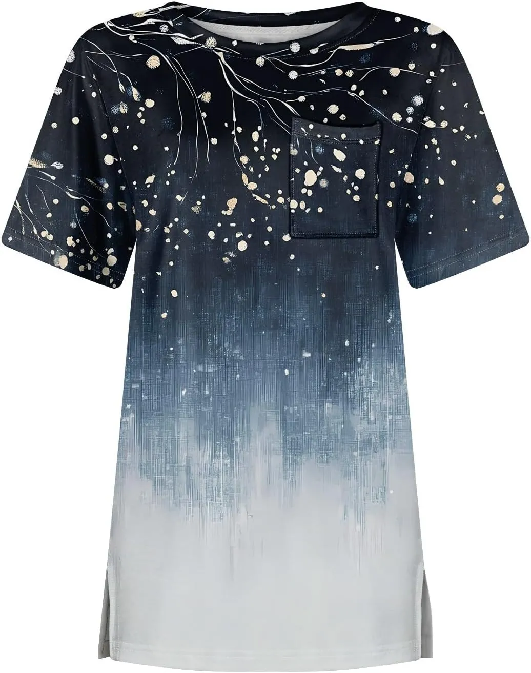 COTECRAM Summer Tops for Women 2025 Casual Crewneck Short Sleeve T-Shirts Loose Fit Dressy Blouses Western Boho Graphic Tees