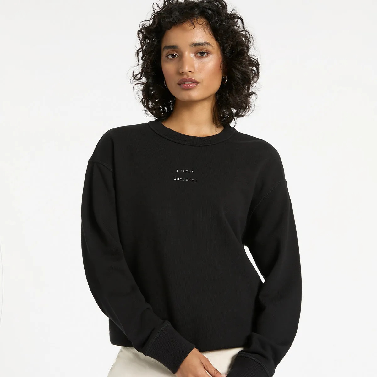 Could Be Nice Logo - Women's Classic Crew / Soft Black