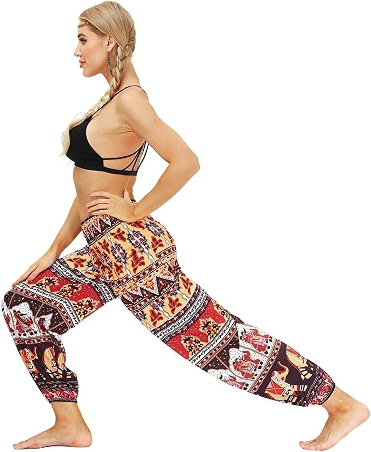 CRMY Harem Pants Women Patchwork Bloomers Summer Pants Yoga Pants Women Pants Sweatpants