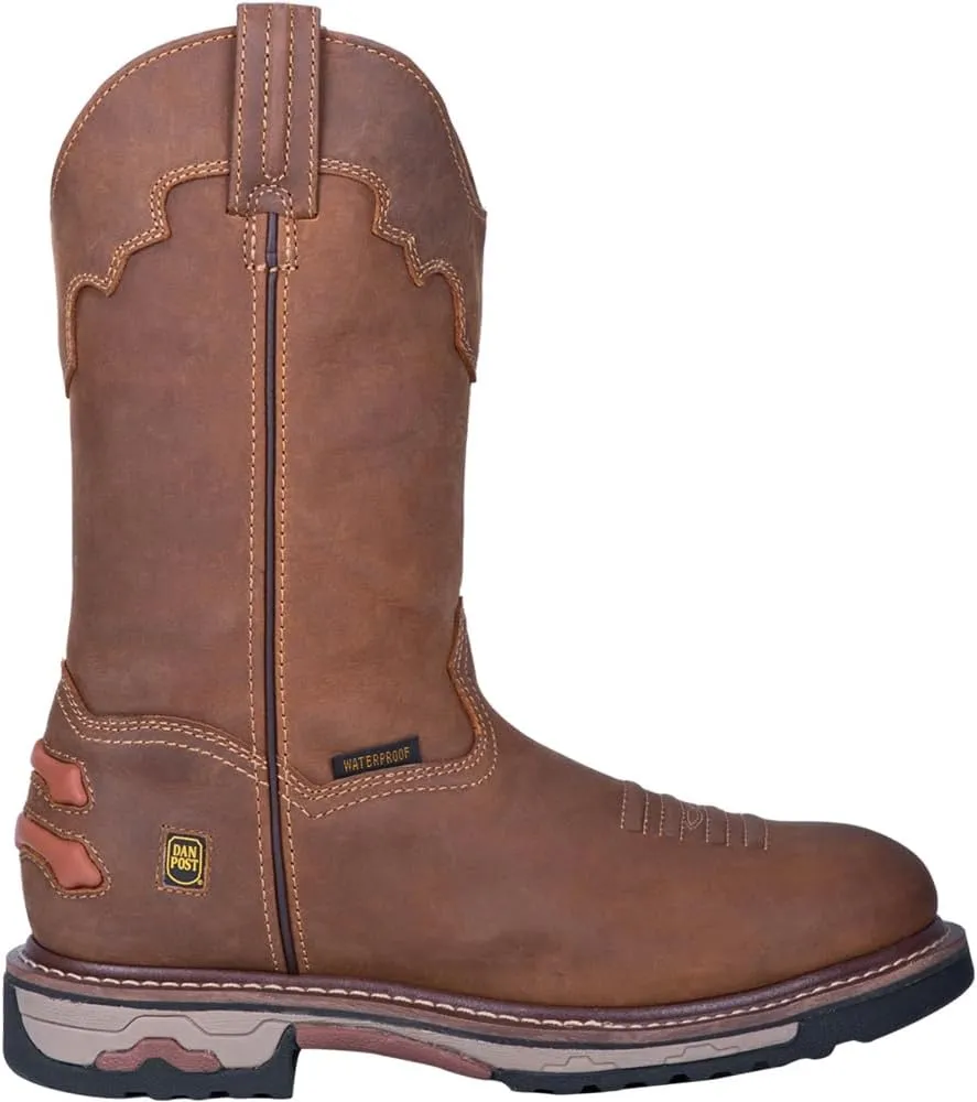 Dan Post Mens Journeyman Waterproof Work Safety Shoes Casual - Brown