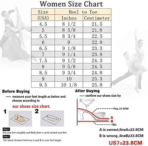 DKZSYIM Women's Synthetic Leather Latin Dance Shoes Comfortable Salsa Performance Practise Wedding Dance Shoes,Model QJW6126