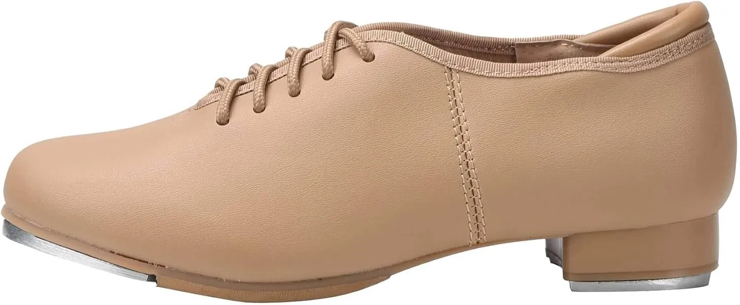 Dynadans Manmade Leather Lace Up Tap Shoe Dance Shoes for Women and Men's Dance Shoes