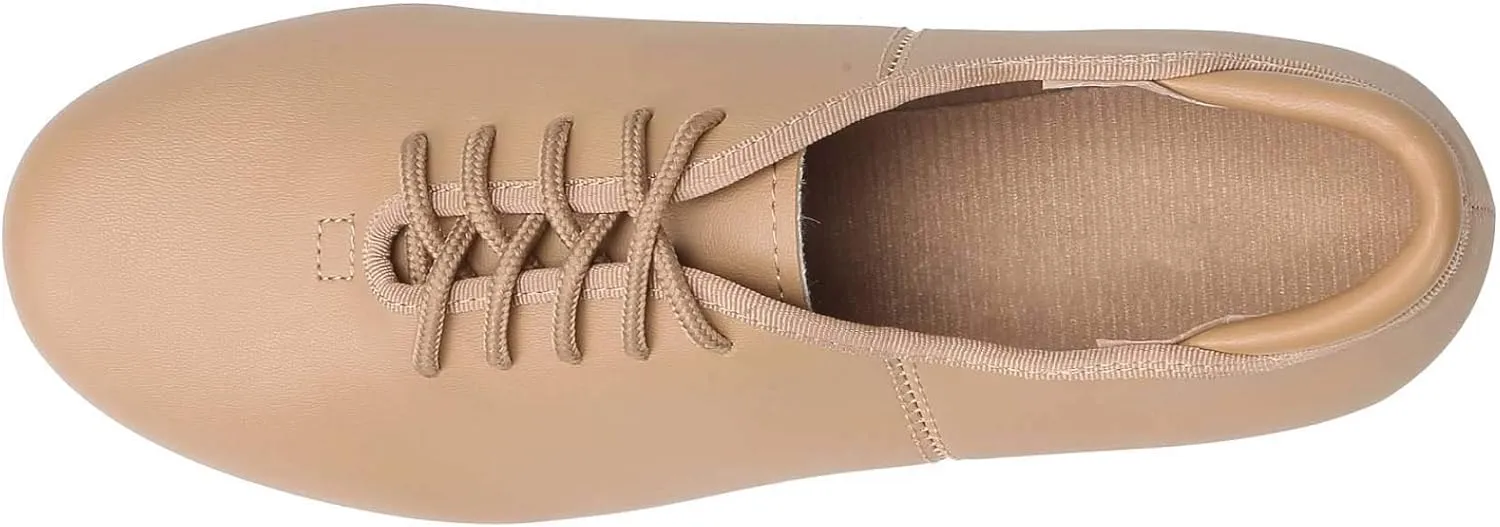 Dynadans Manmade Leather Lace Up Tap Shoe Dance Shoes for Women and Men's Dance Shoes