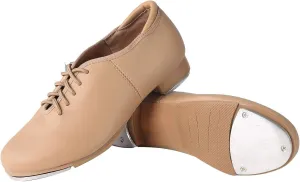 Dynadans Manmade Leather Lace Up Tap Shoe Dance Shoes for Women and Men's Dance Shoes