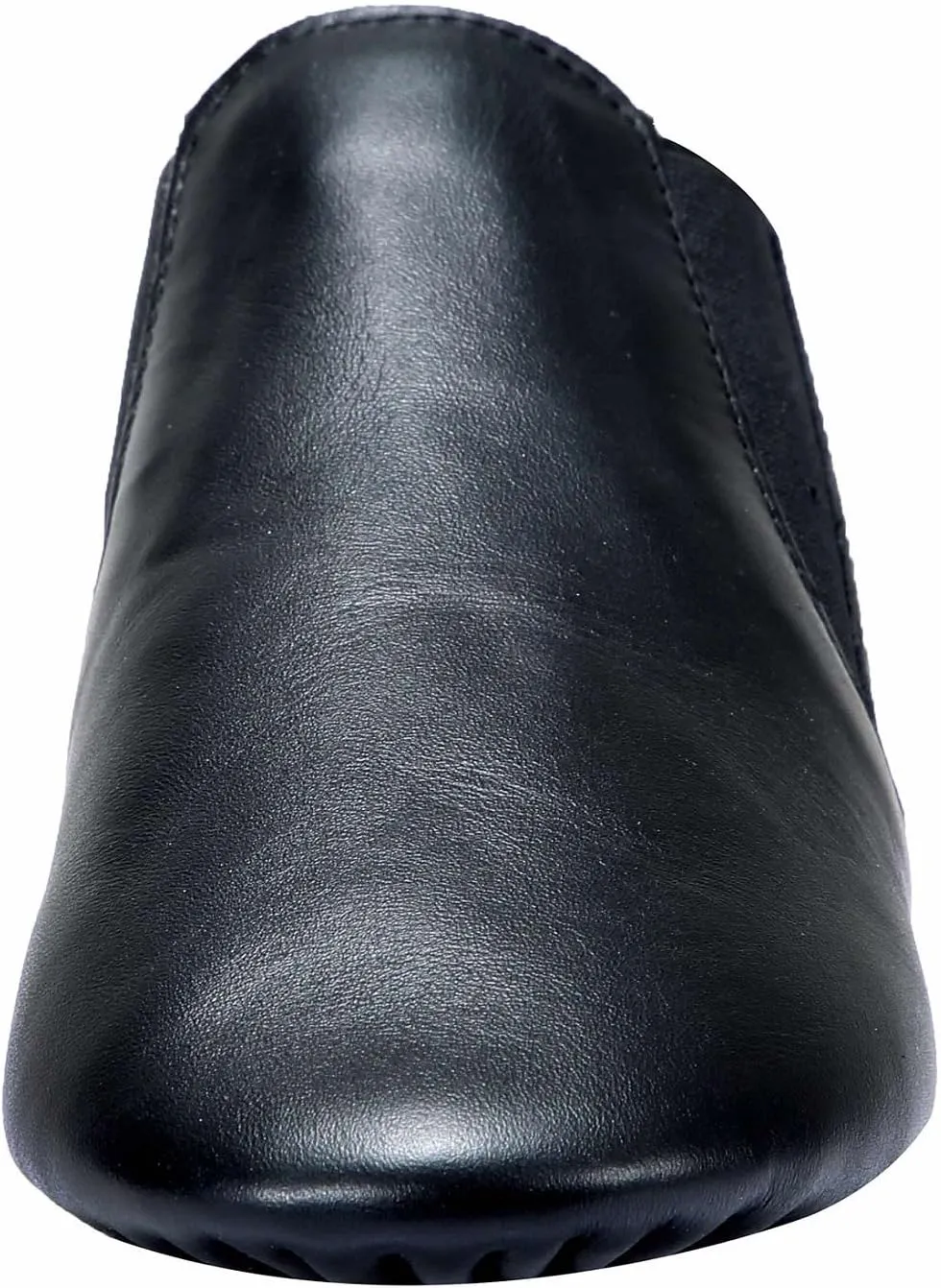 Dynadans Unisex Leather Upper Slip-on Jazz Shoe with Elastics for Women and Men's Dance Shoes