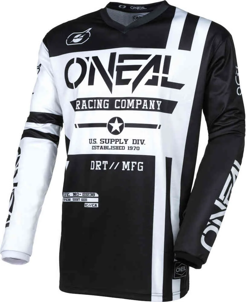 Element Warhawk Oneal Motocross Jersey, Black/White