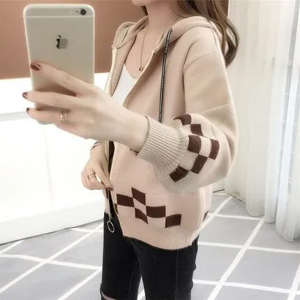 embroidered knitted jacket, Korean