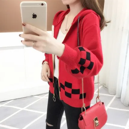 embroidered knitted jacket, Korean