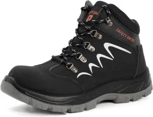 ESTAMICO Steel Toe Work Boots For Men Puncture Proof Industrial & Construction Boot Waterproof Safety Shoes