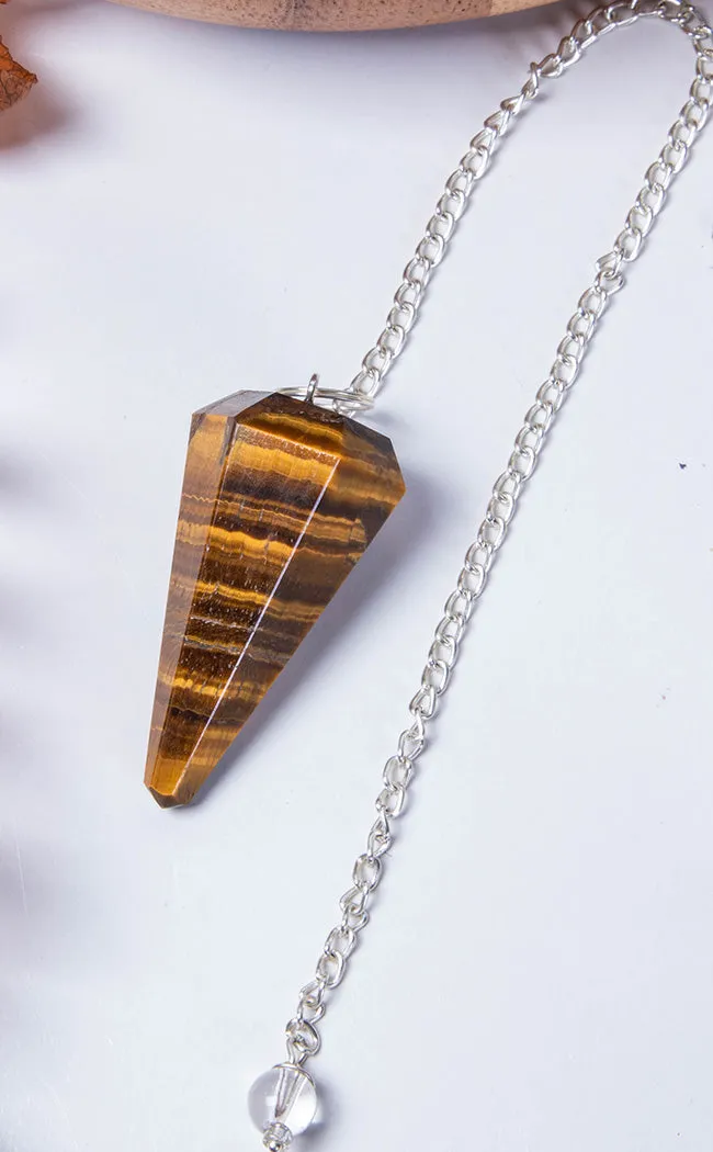 Faceted Pendulum | Tiger's Eye