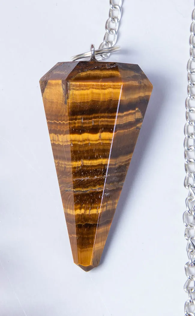 Faceted Pendulum | Tiger's Eye