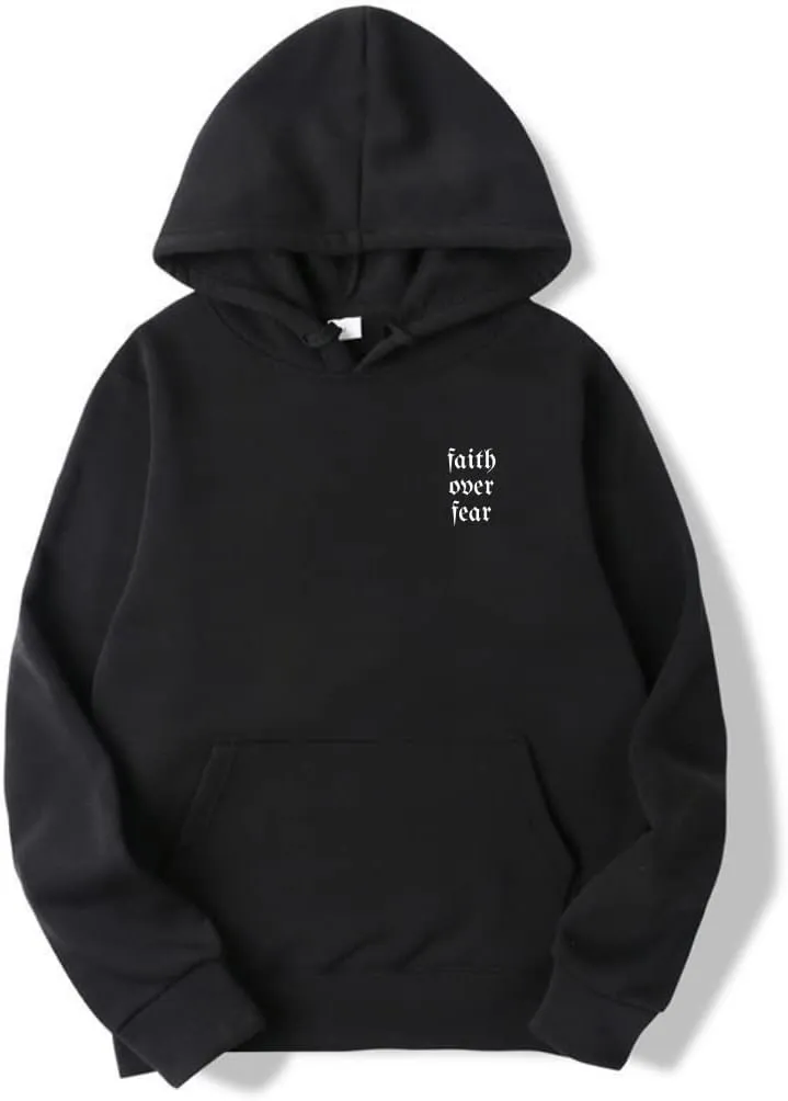 FAITH OVER FEAR Hoodie, Unisex Christian Sweaters