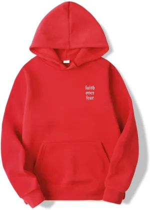 FAITH OVER FEAR Hoodie, Unisex Christian Sweaters