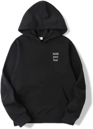 FAITH OVER FEAR Hoodie, Unisex Christian Sweaters