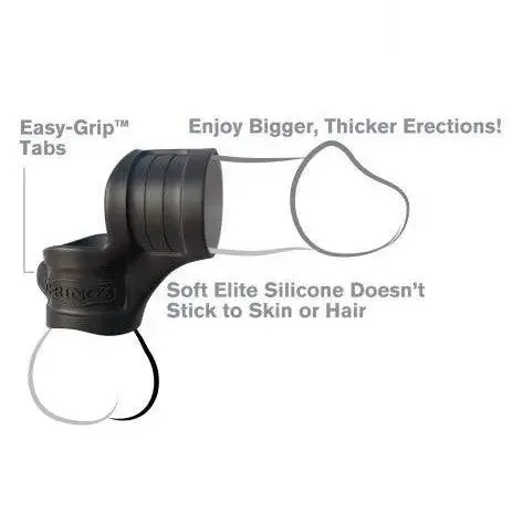 Fantasy C-Ring Mr Big Cock Ring and Ball Stretcher - Black
