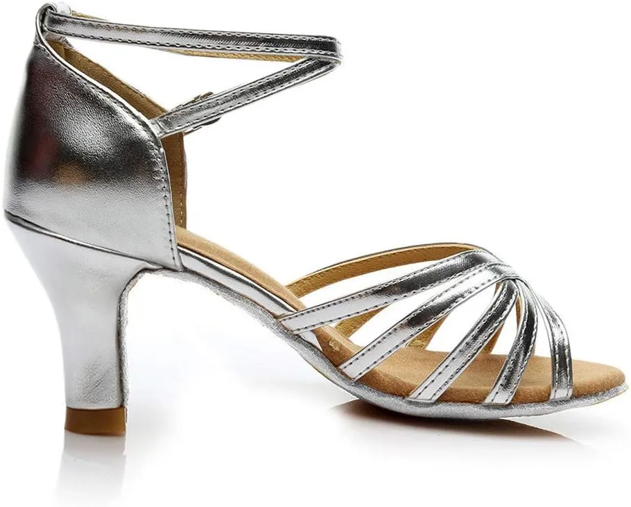 Fashion Latin Dancing Shoes Women Ballroom Dance Sandals Prom Women's Sandals Colorful Sandals for Women Wedge