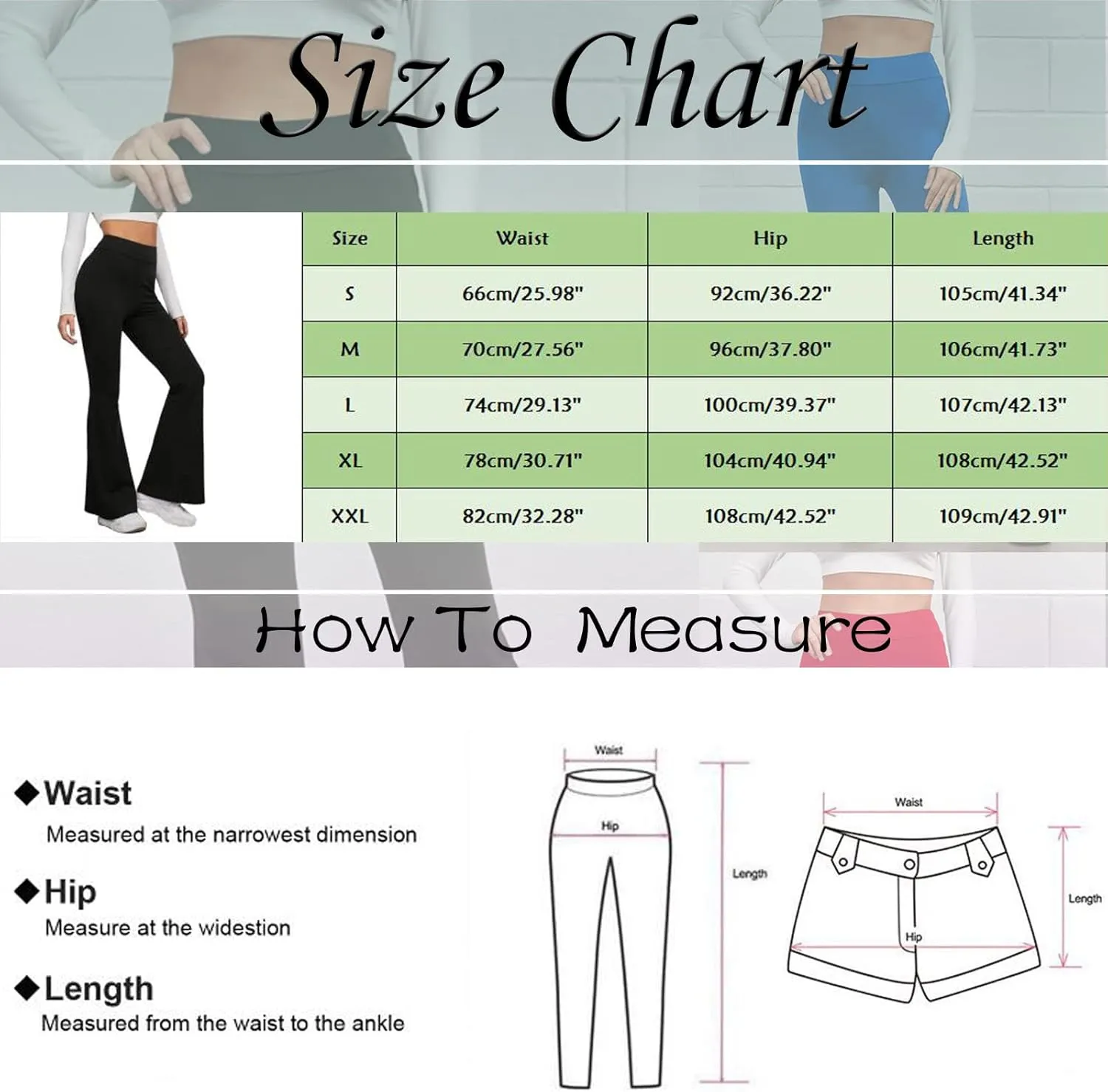 Flare Yoga Pants for Women Long Workout Legging Bell Bottom High Rise Stretch Bootcut Pull On Casual Lounge Trouser
