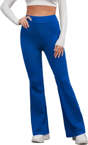 Flare Yoga Pants for Women Long Workout Legging Bell Bottom High Rise Stretch Bootcut Pull On Casual Lounge Trouser
