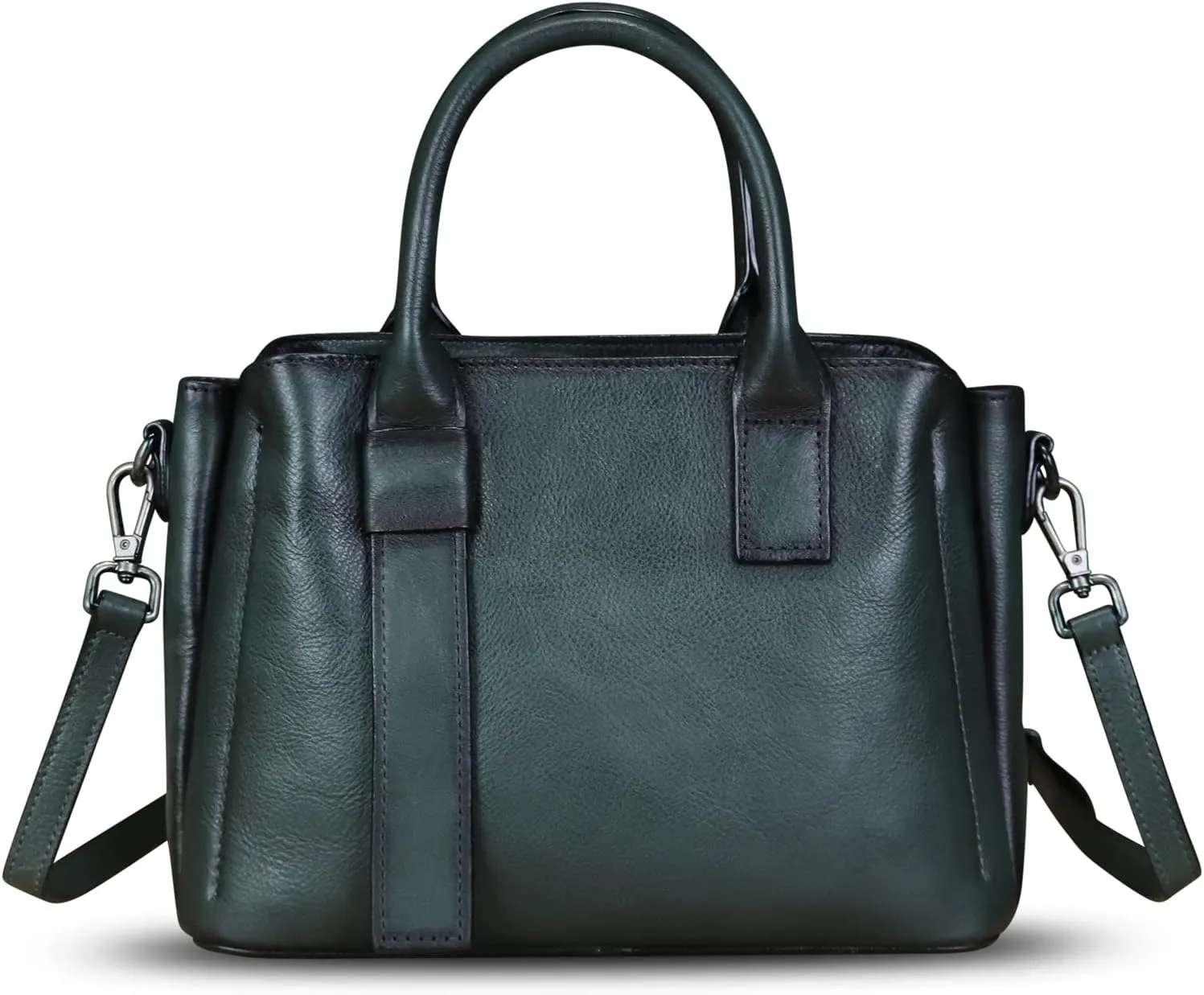 Genuine Leather Satchel for Women Top Handle Bags Handmade Purse Vintage Crossbody Handbags Retro Leather Hobo Bag