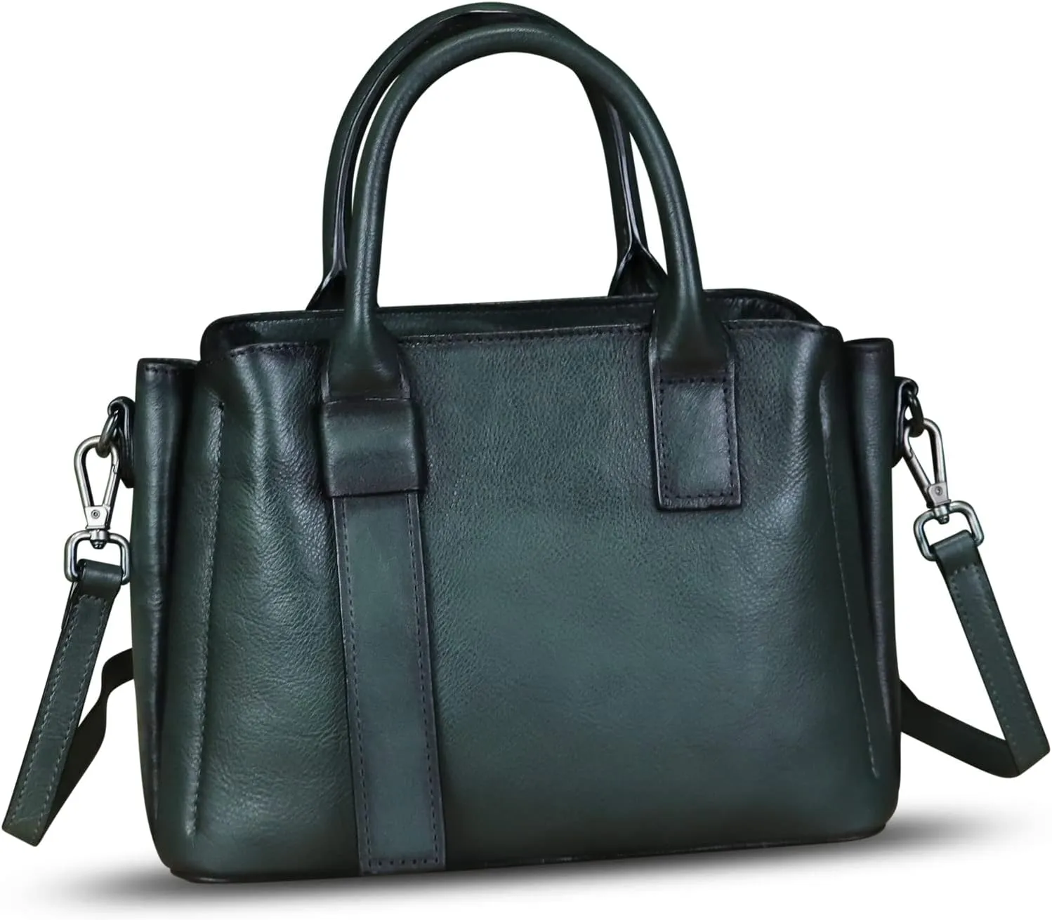 Genuine Leather Satchel for Women Top Handle Bags Handmade Purse Vintage Crossbody Handbags Retro Leather Hobo Bag