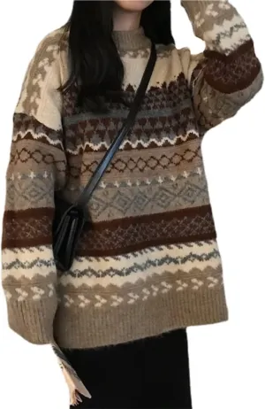 Grandpa Sweaters Vintage Aesthetic Sweater Vintage Sweaters for Women Fairy Grunge Sweater