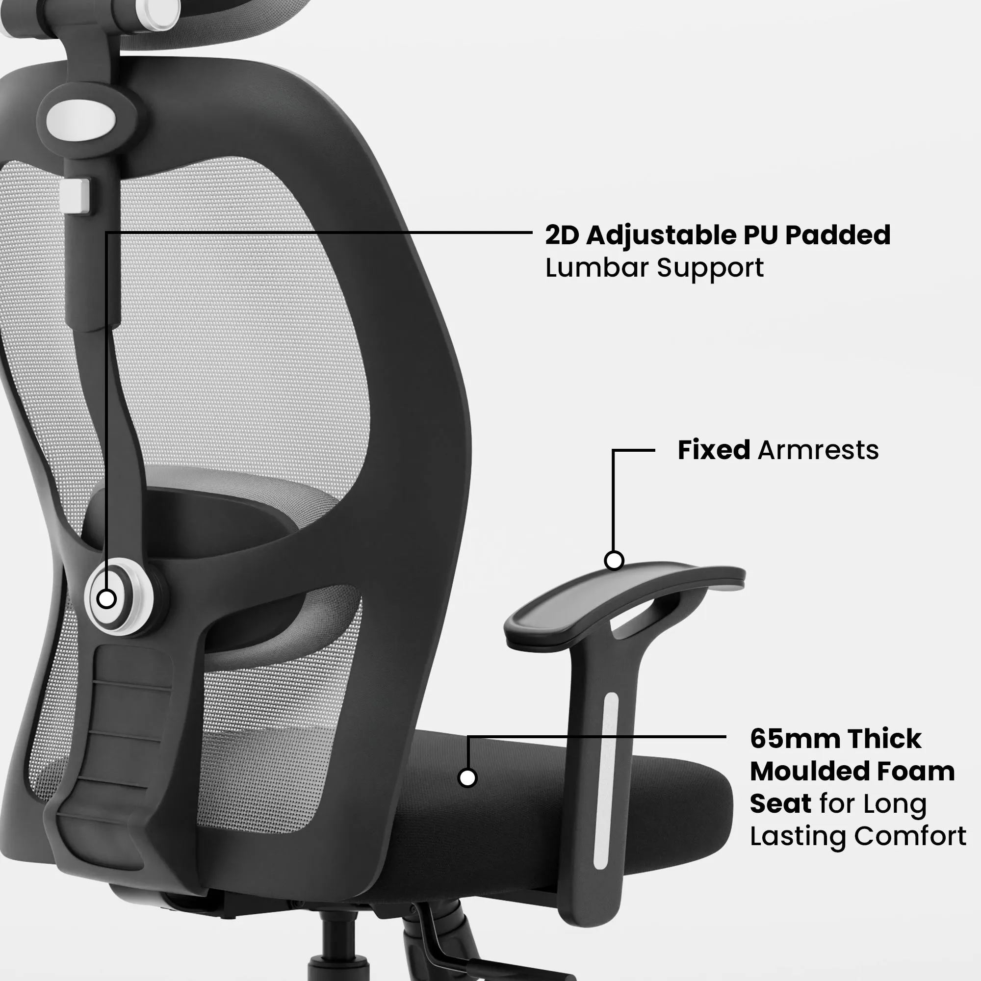 Green Soul Yoga High Back Mesh Office Chair