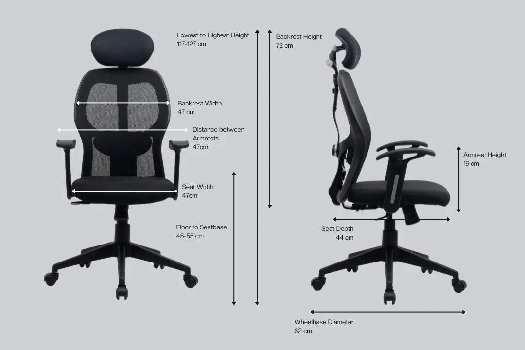 Green Soul Yoga High Back Mesh Office Chair