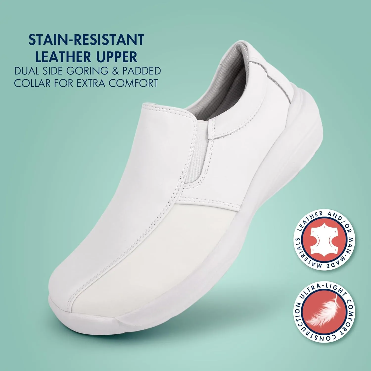 Hawkwell Pro Women's Nursing Shoes for Bunions Lightweight Slip Resistant Orthotic Work Shoes Ideal for Foot Pain Relief