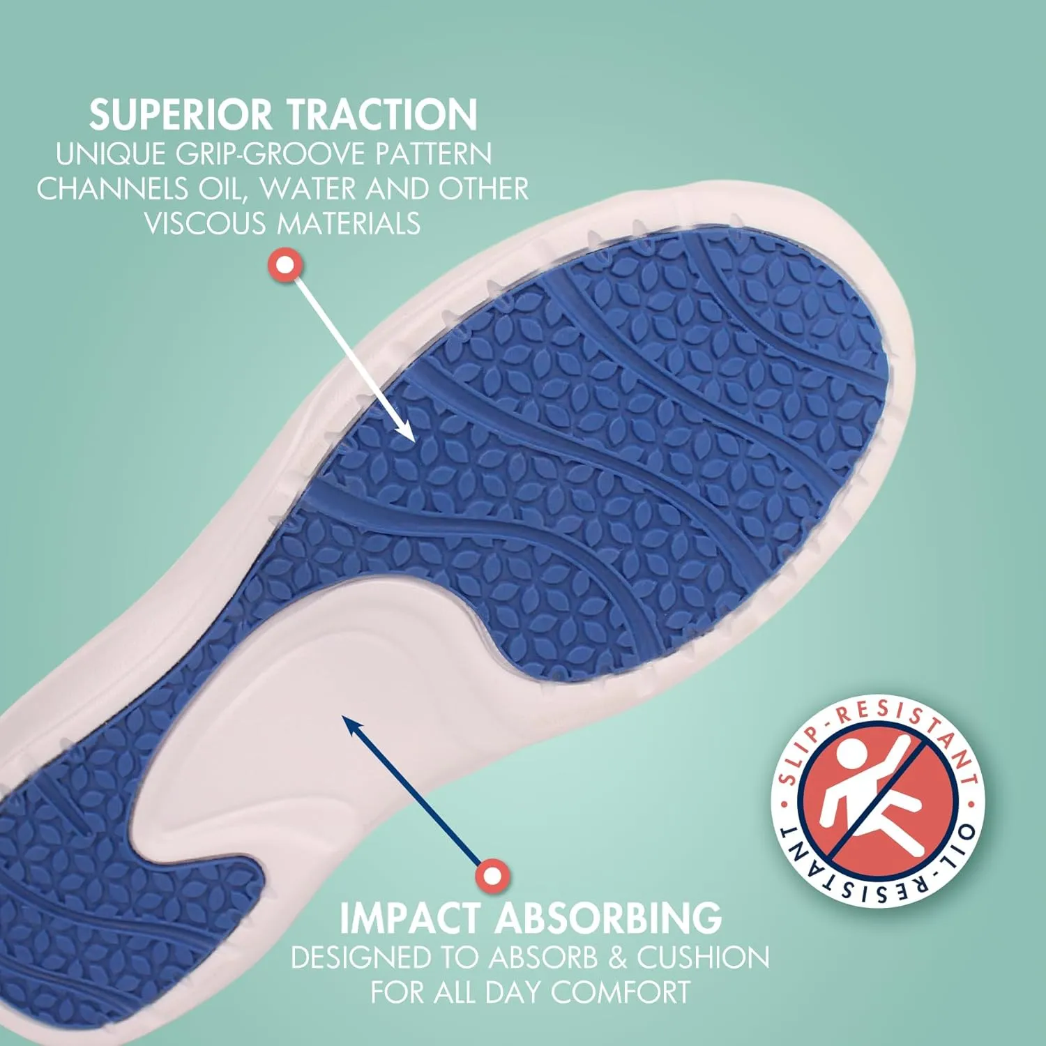 Hawkwell Pro Women's Nursing Shoes for Bunions Lightweight Slip Resistant Orthotic Work Shoes Ideal for Foot Pain Relief