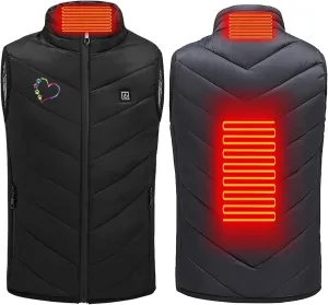 Heated Vest for Kids, Electric USB Heating Down Jacket 2024 Upgrade Heated Waistcoat Heated Gilet for Hiking Skiing