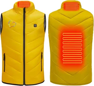 Heated Vest for Kids, Electric USB Heating Down Jacket 2024 Upgrade Heated Waistcoat Heated Gilet for Hiking Skiing