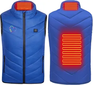 Heated Vest for Kids, Electric USB Heating Down Jacket 2024 Upgrade Heated Waistcoat Heated Gilet for Hiking Skiing