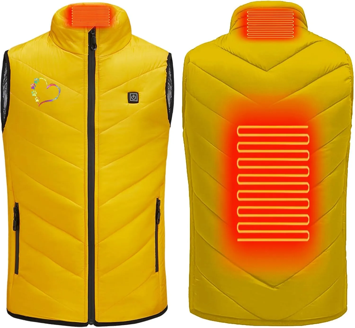 Heated Vest for Kids, Electric USB Heating Down Jacket 2024 Upgrade Heated Waistcoat Heated Gilet for Hiking Skiing