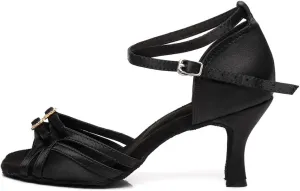 HROYL Latin Dance Shoes Women Waltz Shoes for Girls Salsa Ballroom Dance Shoes Wedding Dance Shoes for Women,Model YCD8