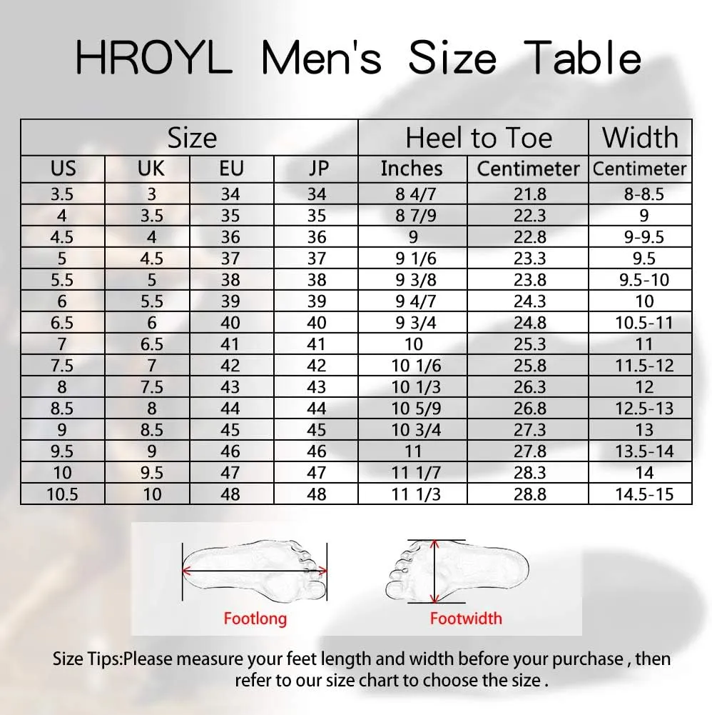 HROYL Men's Standard Latin/Jazz Dance Shoes Leather lace-up Ballroom W-701