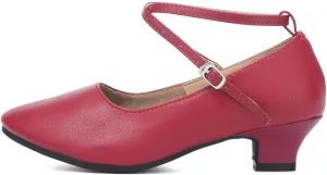 HROYL Women Latin Dance Shoes Ballroom Dance Shoes Performance Practice Salsa Bachata Dancing Shoes,Model DYZPHRD