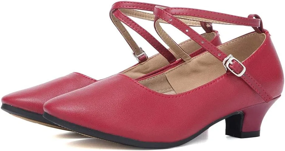 HROYL Women Latin Dance Shoes Ballroom Dance Shoes Performance Practice Salsa Bachata Dancing Shoes,Model DYZPHRD