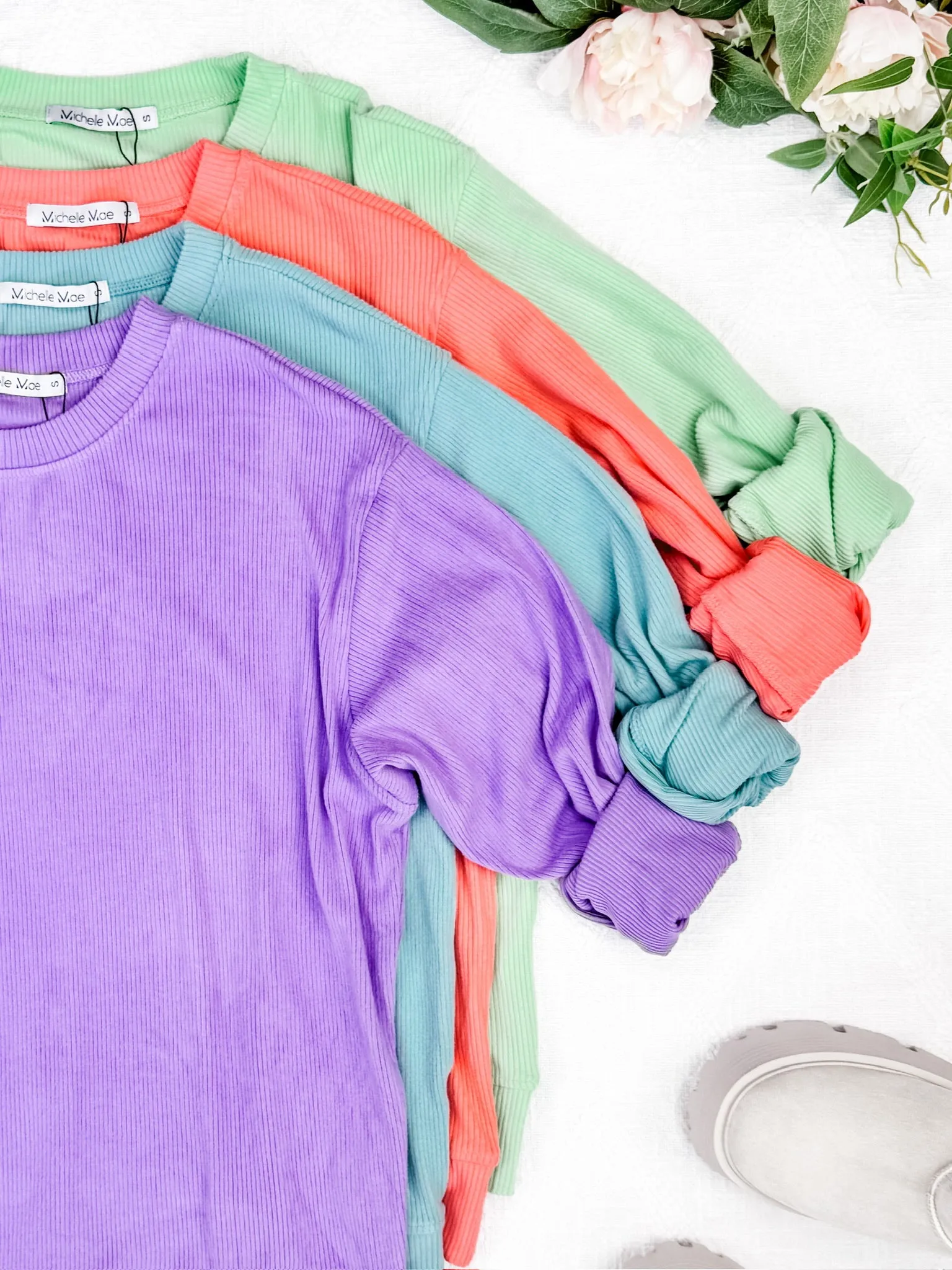 IN STOCK Corrine Ribbed Pullover Top - Lime FINAL SALE