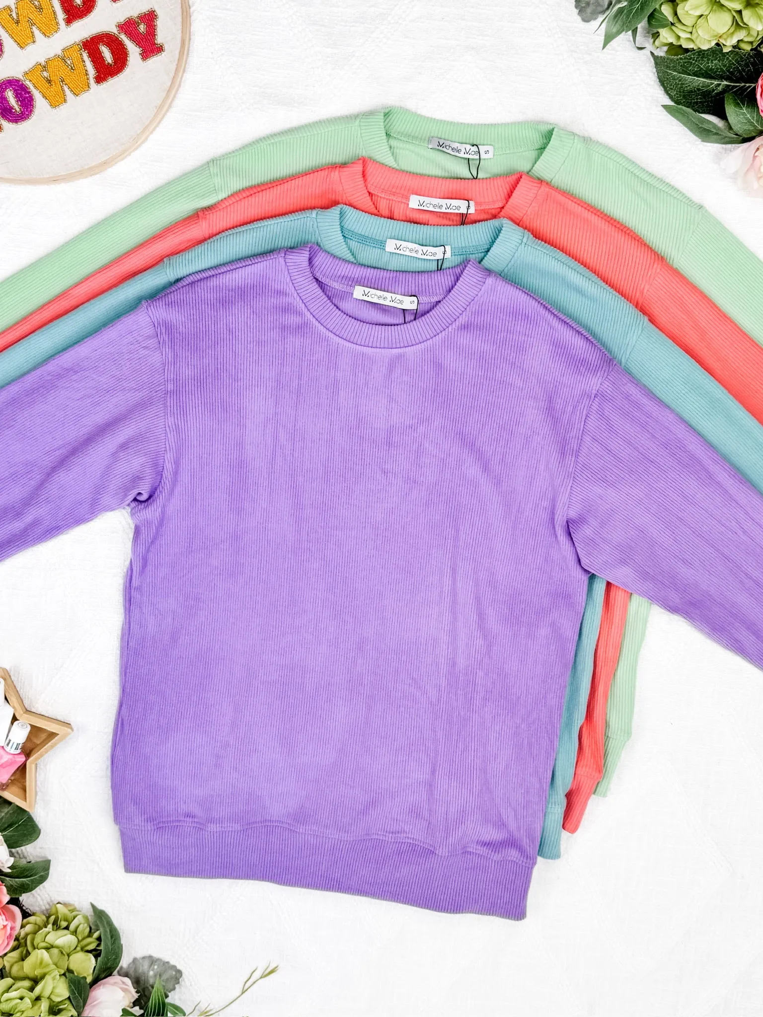 IN STOCK Corrine Ribbed Pullover Top - Lime FINAL SALE